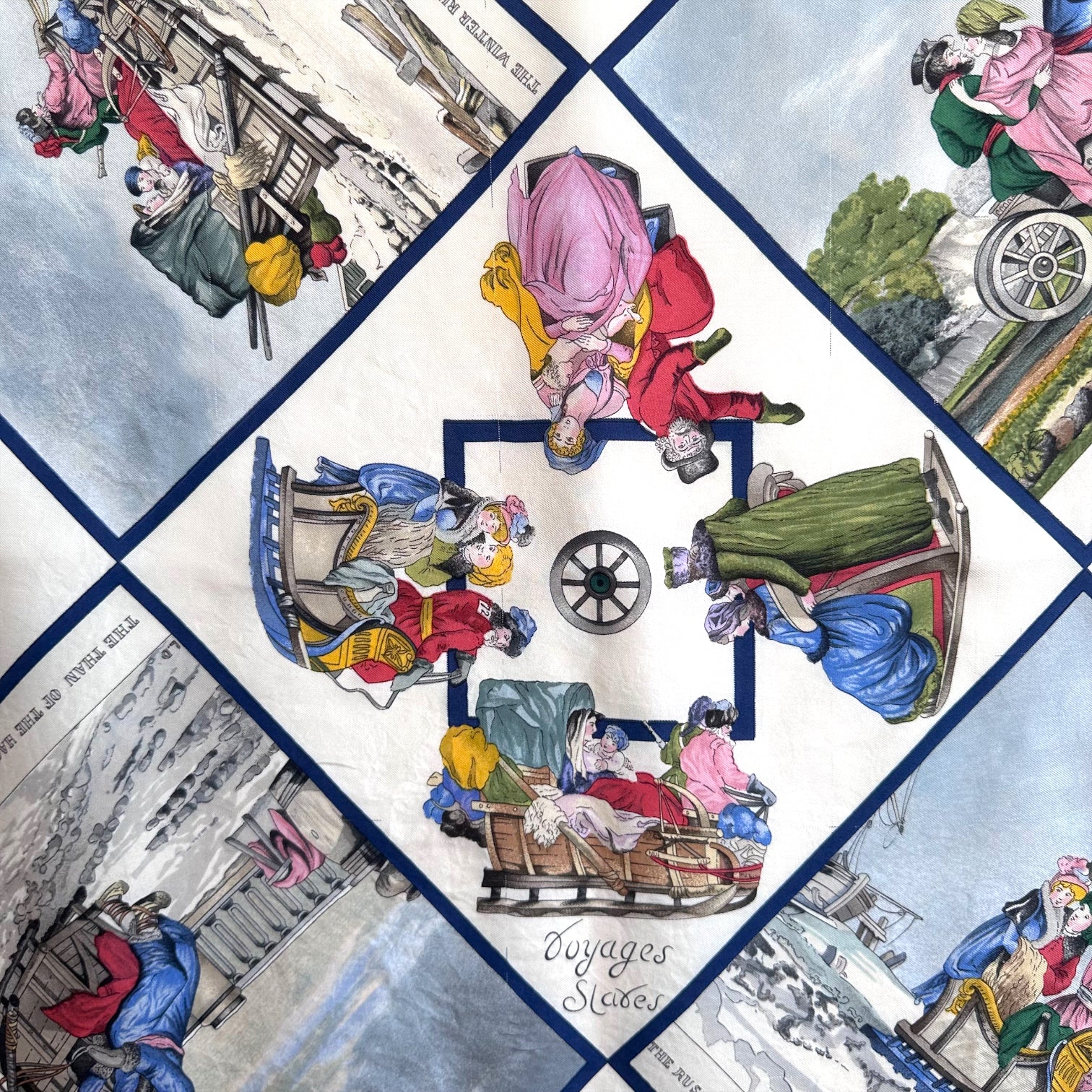 Voyages slaves - FOULARD HERMES 90 CM