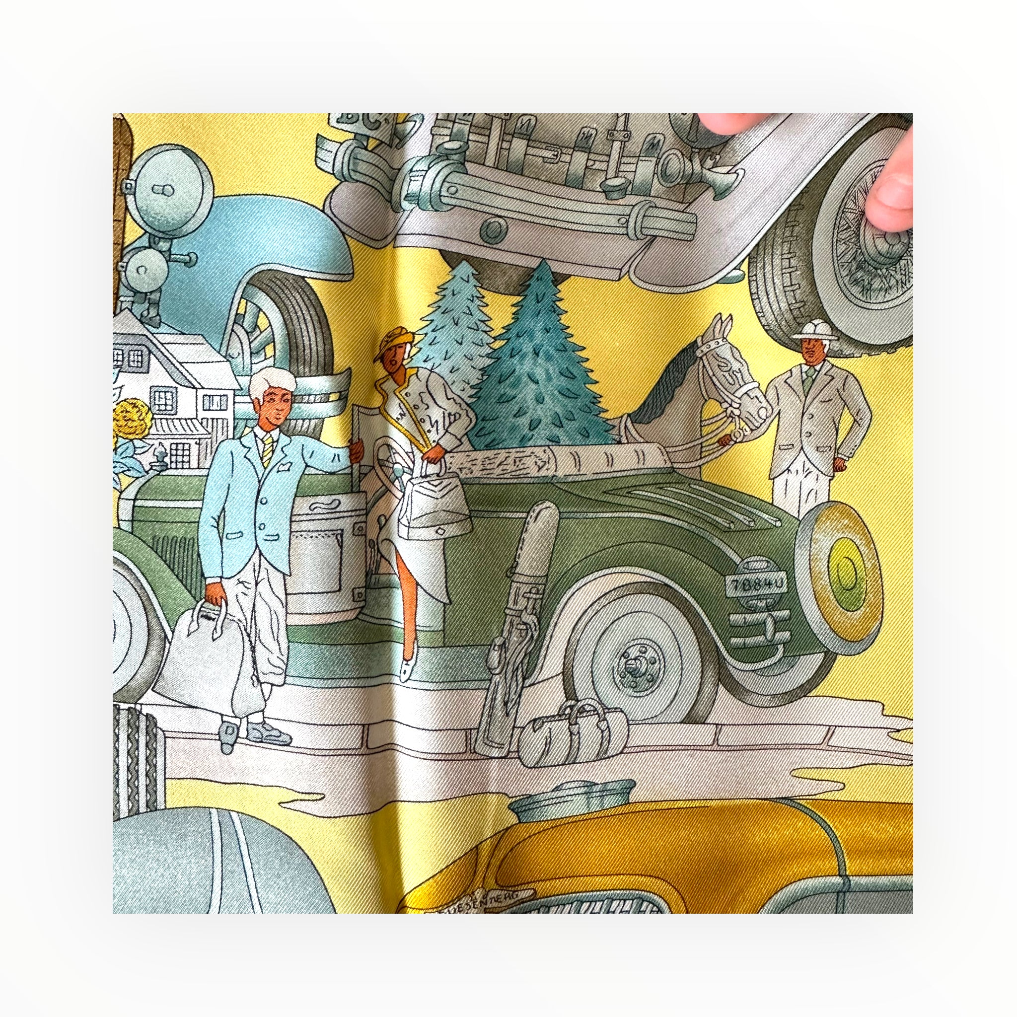 Automobile - FOULARD HERMES 90CM
