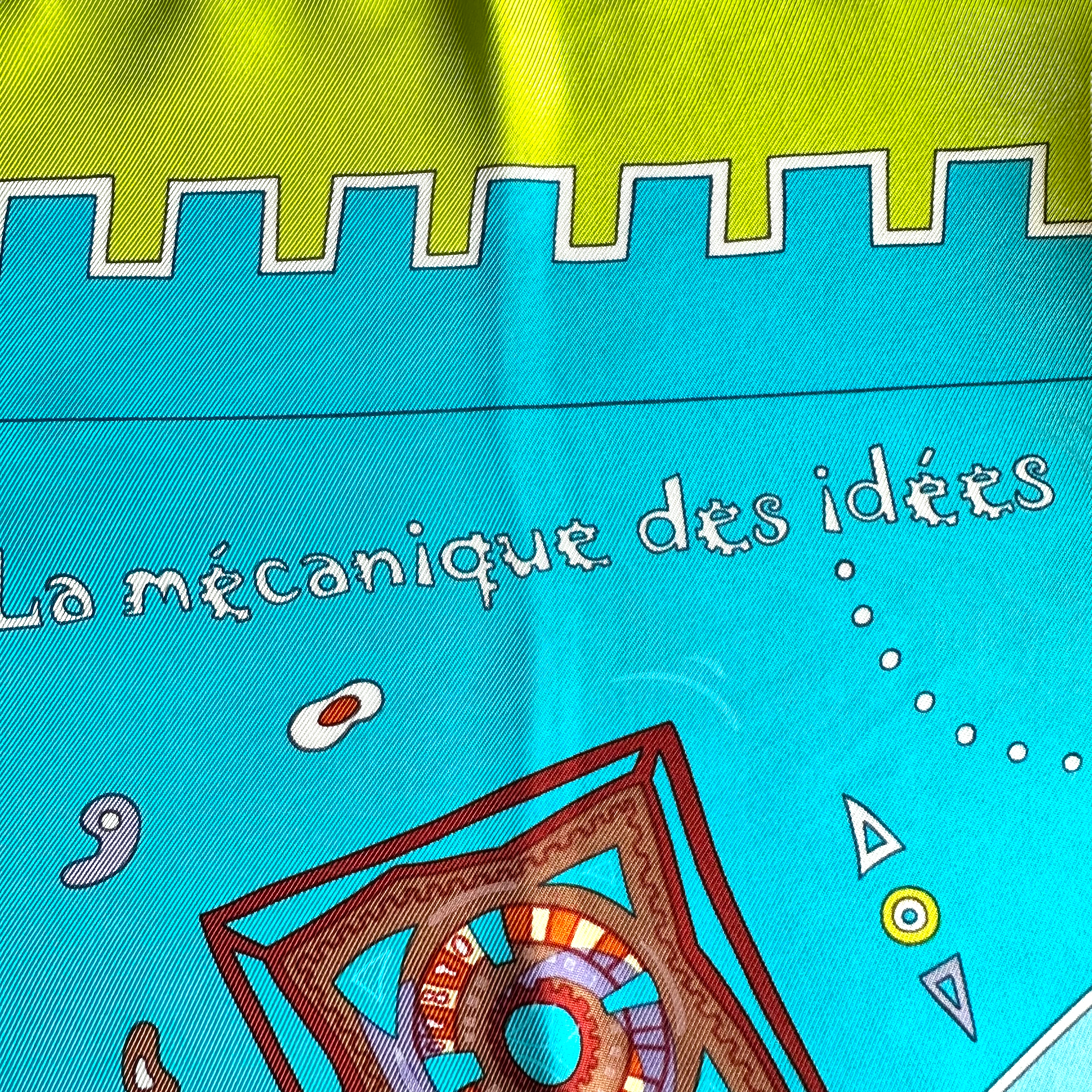 La mécanique des idées - FOULARD HERMES 90 cm