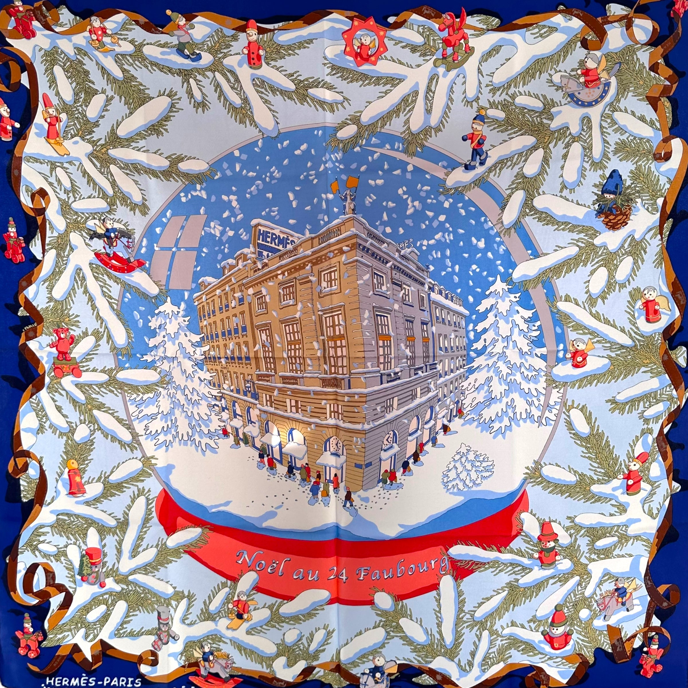 Noël au 24 Faubourg - FOULARD HERMES 90CM