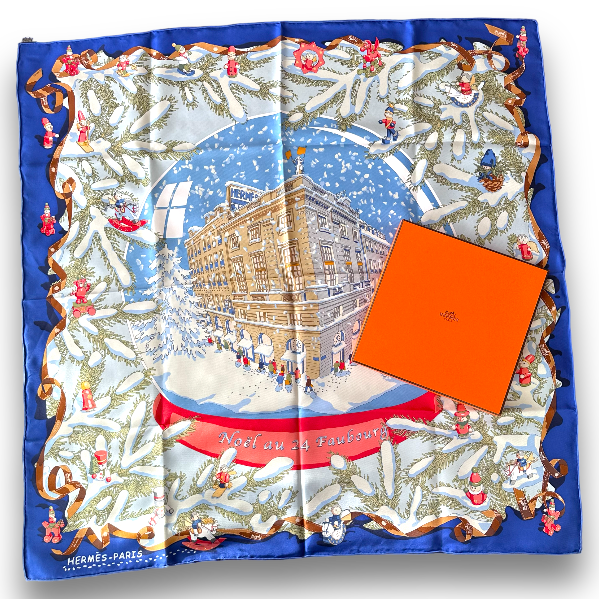 Noël au 24 Faubourg - FOULARD HERMES 90CM