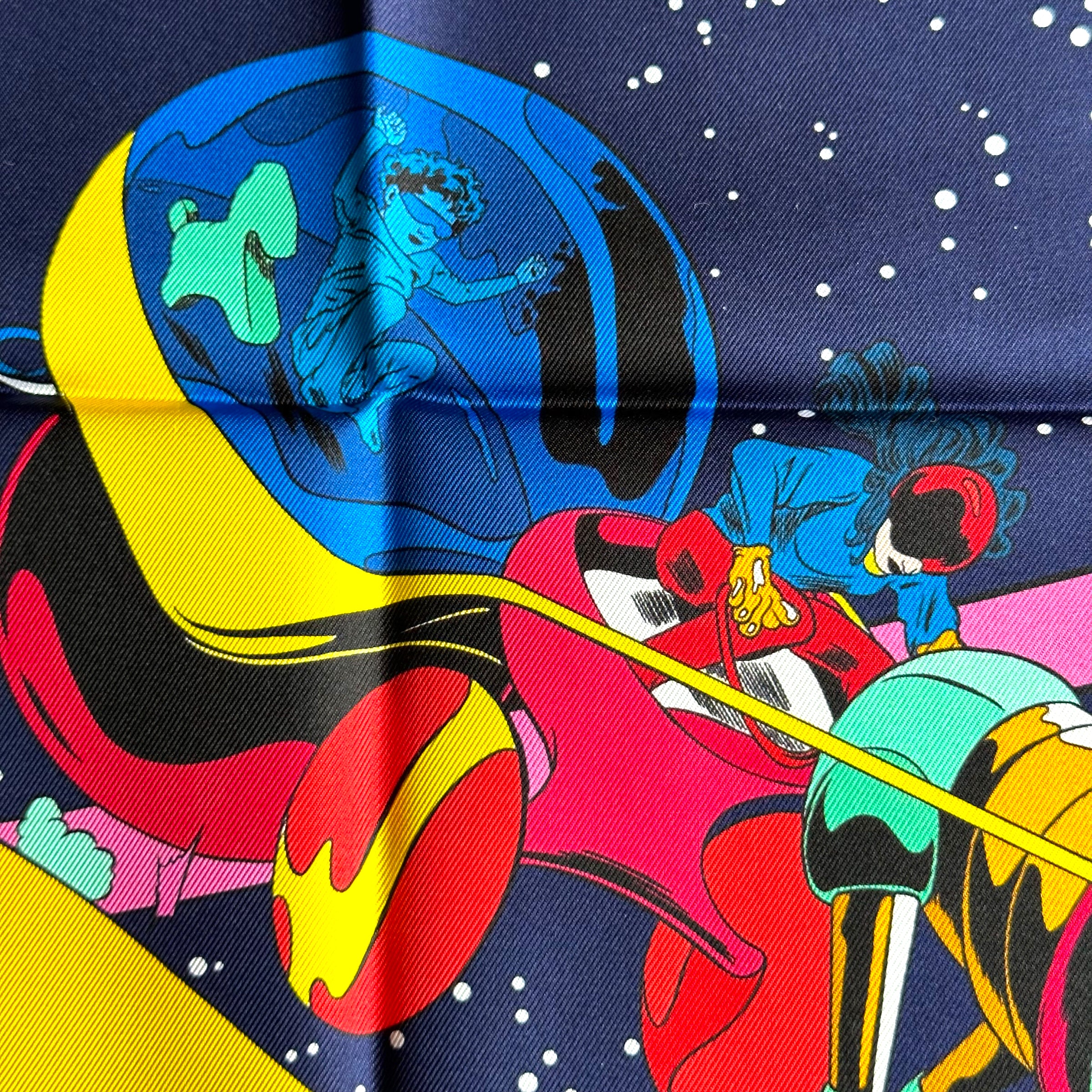 foulard-hermes-space derby-enfant-dans-char