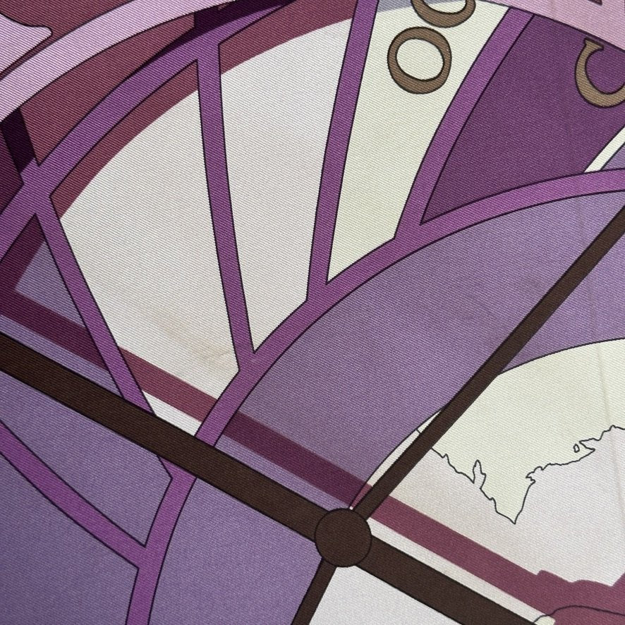 foulard hermes mecanique du temps centre du carré