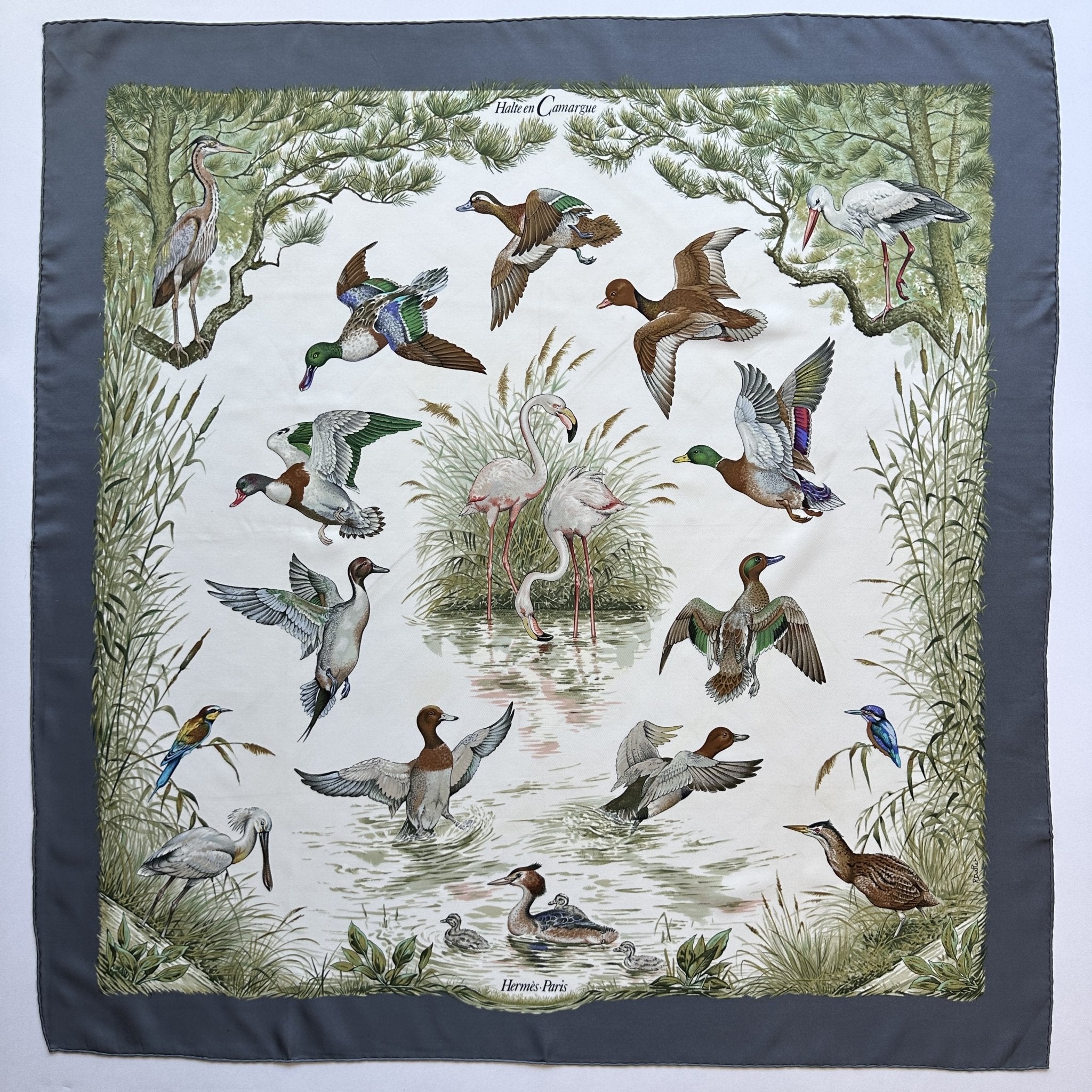 Halte en camargue - FOULARD HERMES 90 CM