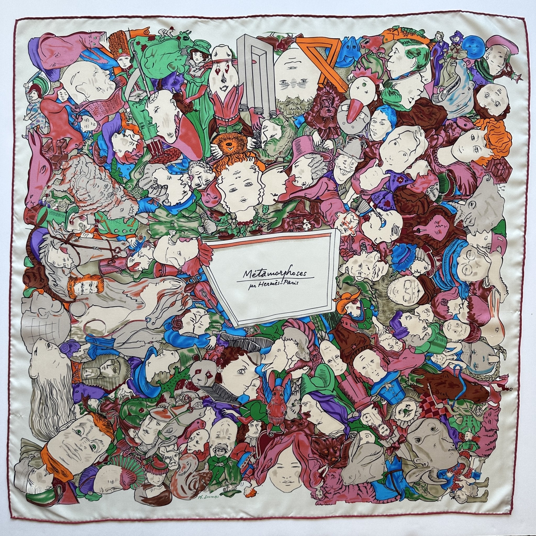 Foulard Hermès 90 cm - Métamorphoses - Philippe Dumas (2014)