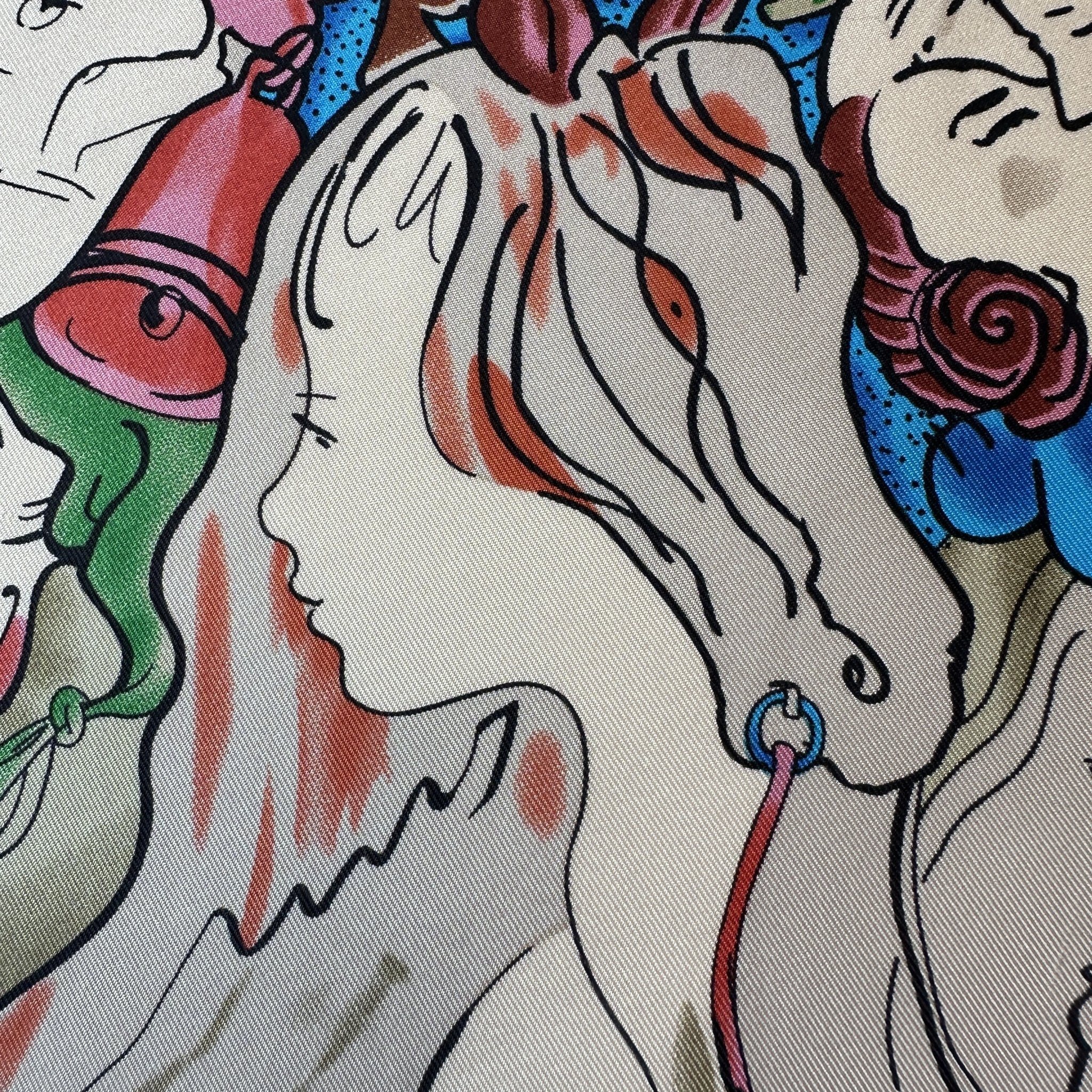 Foulard Hermès 90 cm - Métamorphoses - Philippe Dumas (2014)