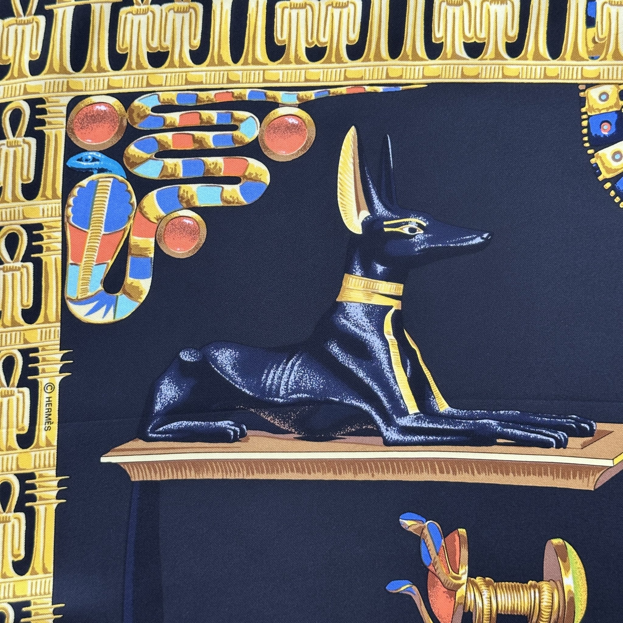Tutankhamun - FOULARD HERMES 90 CM