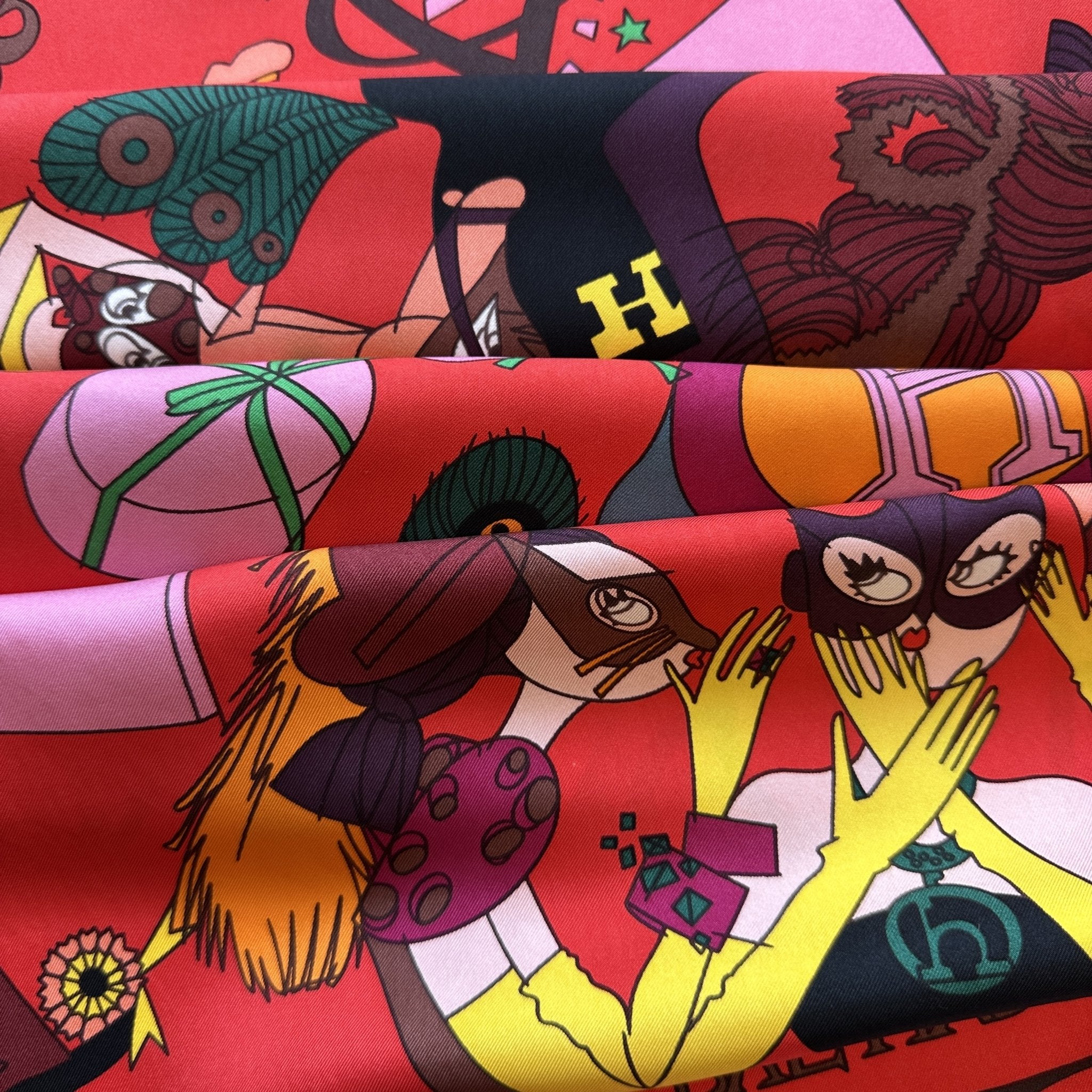 Le bal masqué - FOULARD HERMES 90 CM