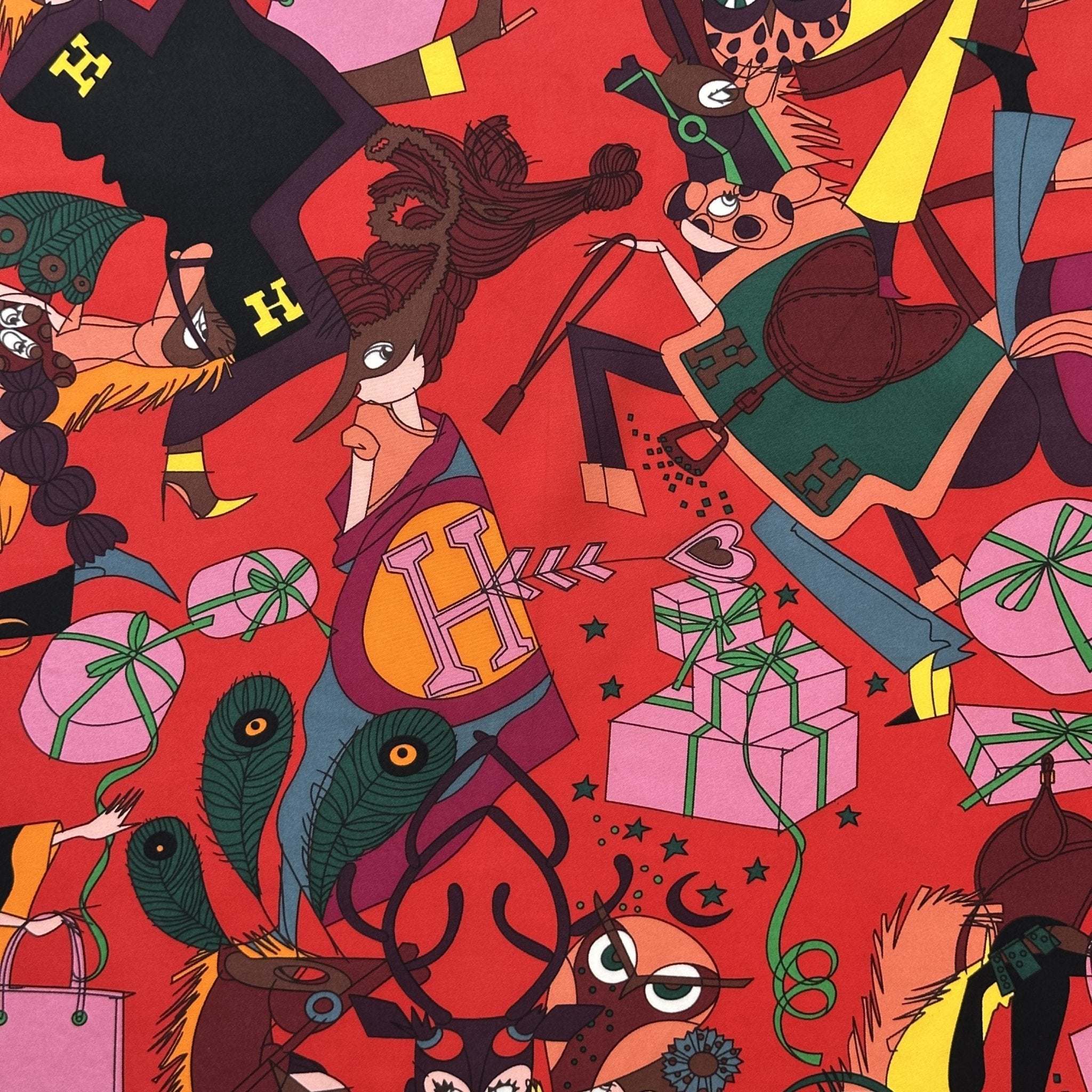 Le bal masqué - FOULARD HERMES 90 CM