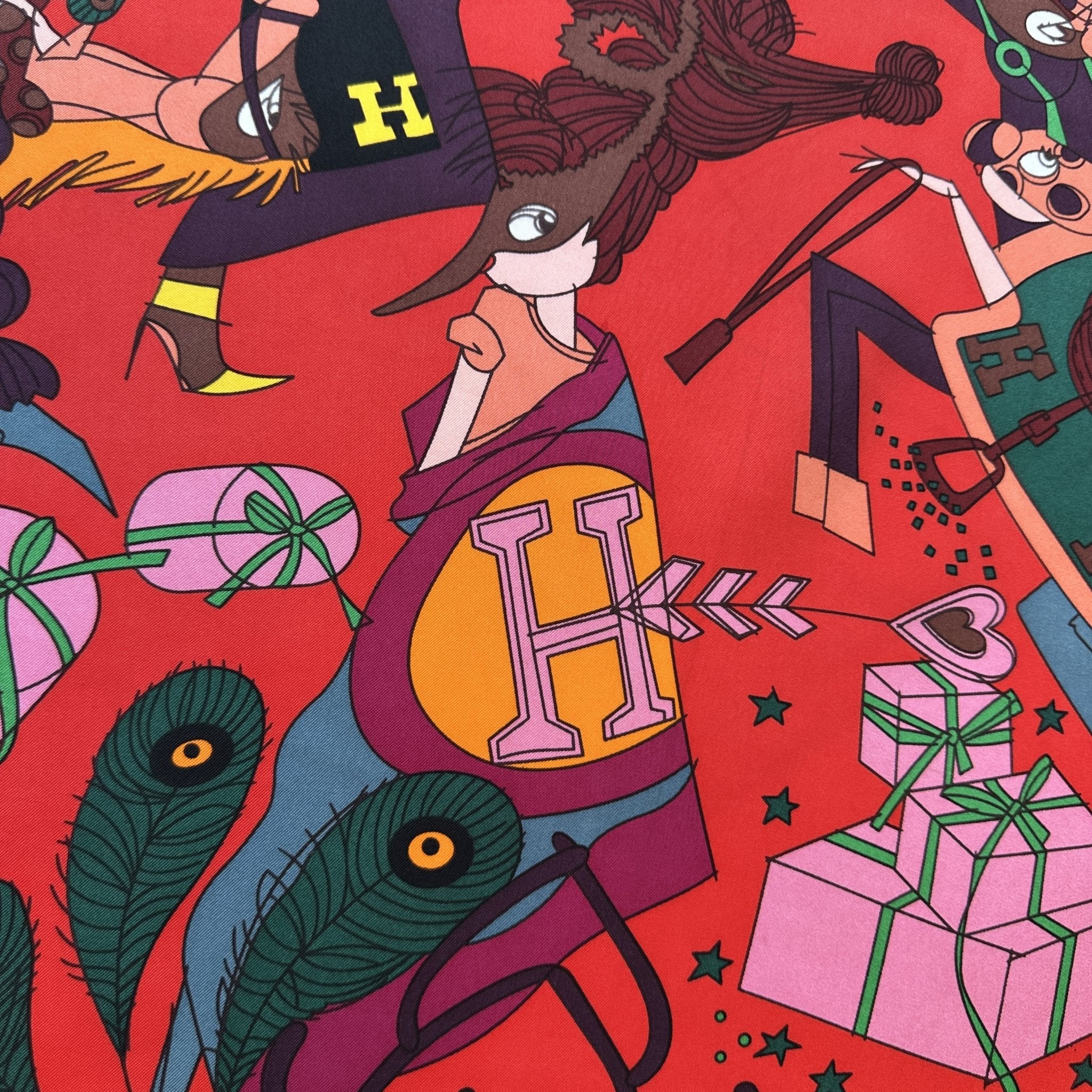 Le bal masqué - FOULARD HERMES 90 CM