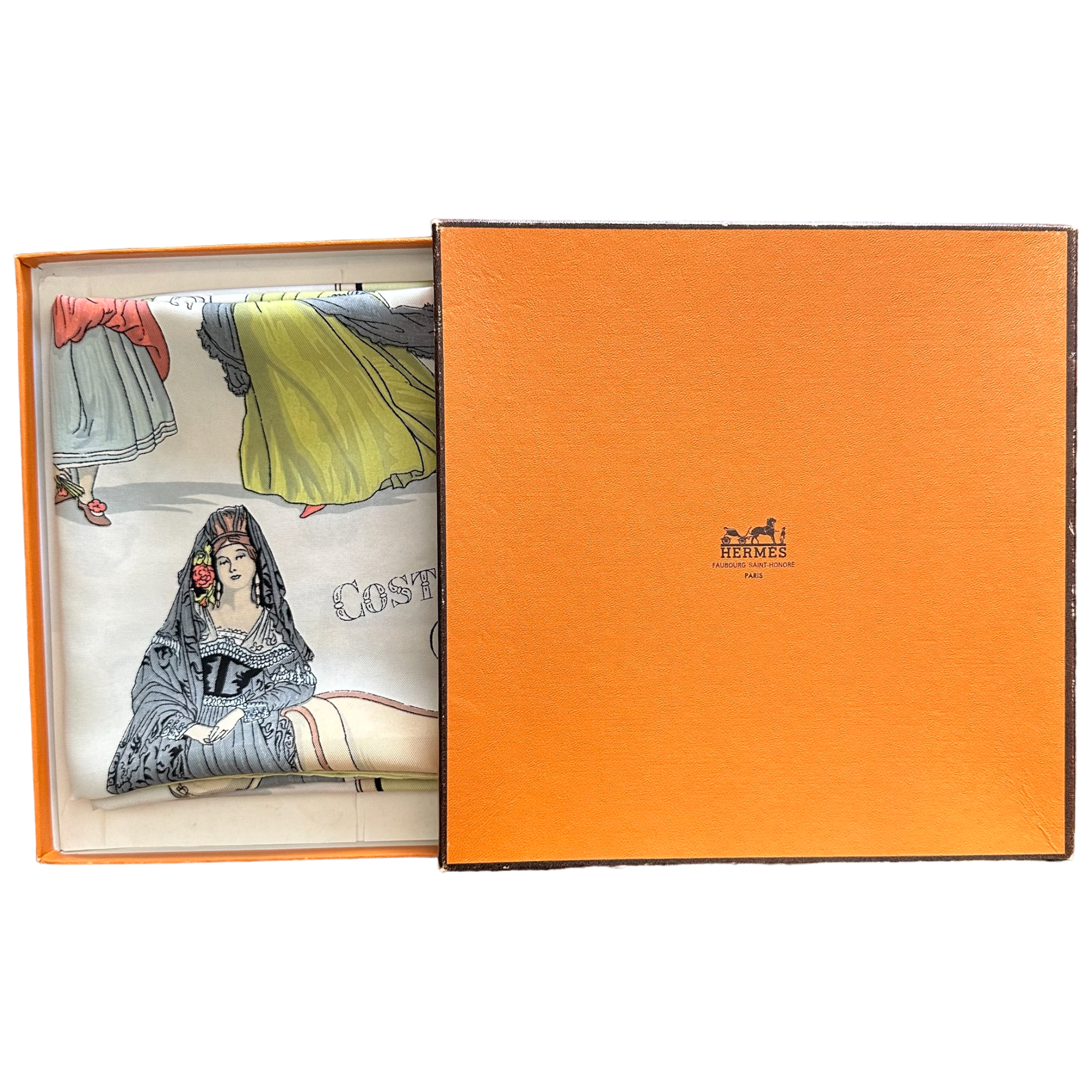 Costumes de dames - FOULARD HERMES 90CM