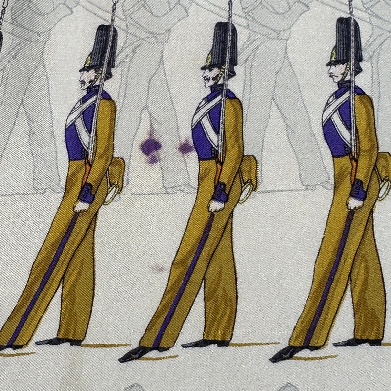Foulard Hermès 90 cm – La Parade – Françoise Héron (1966)
