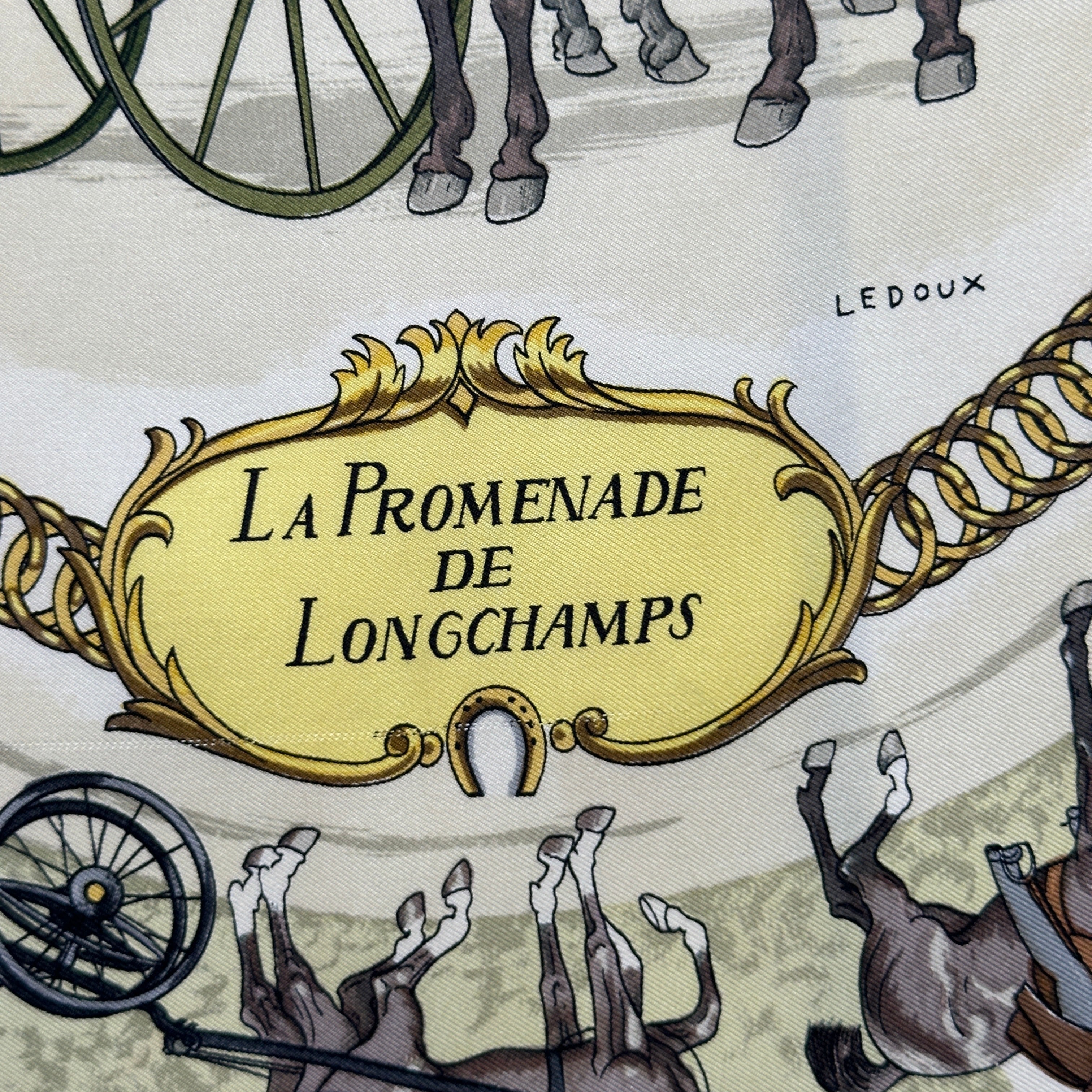 La promenade de longchamp - FOULARD HERMES 90 CM