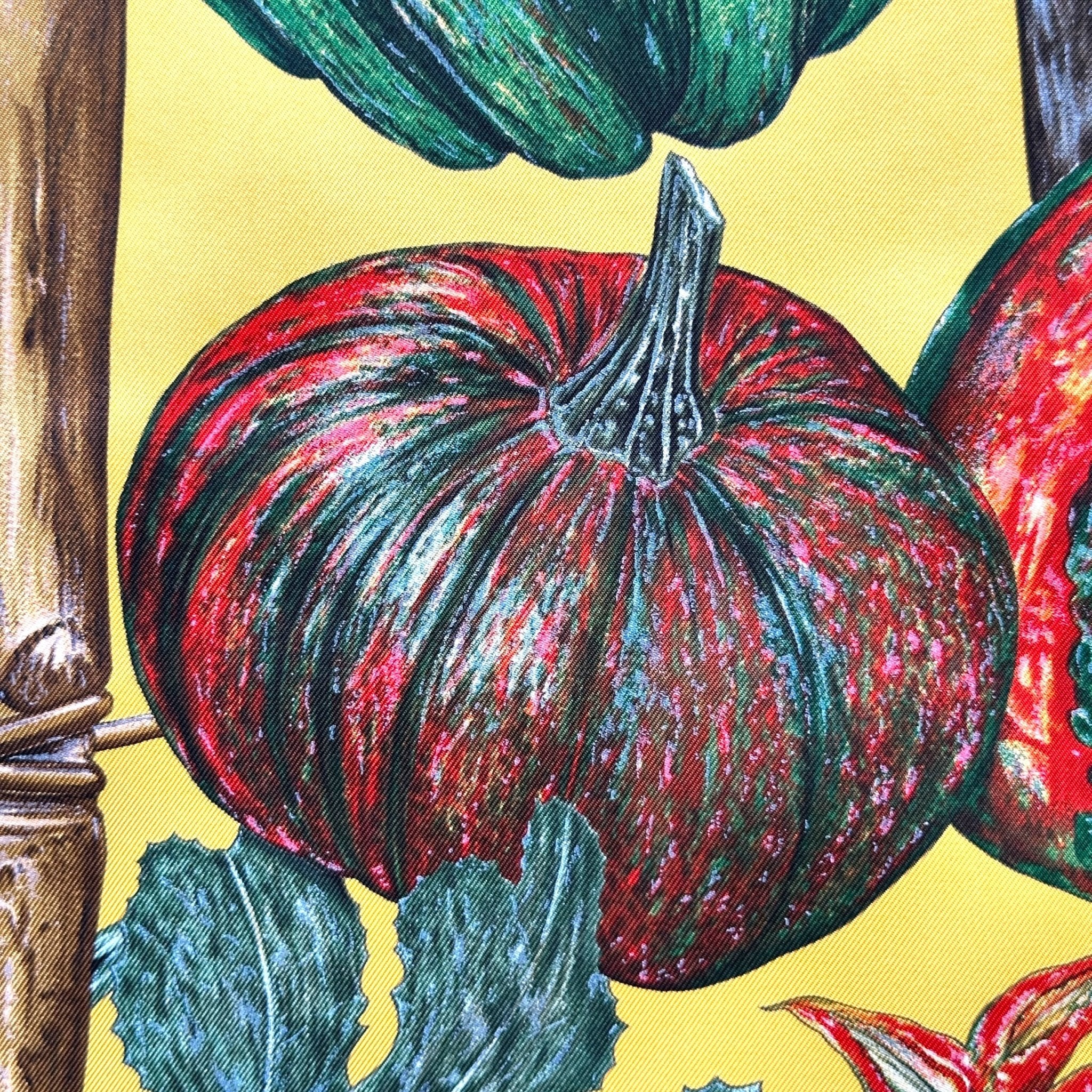 Détail du motif avec pâtissons