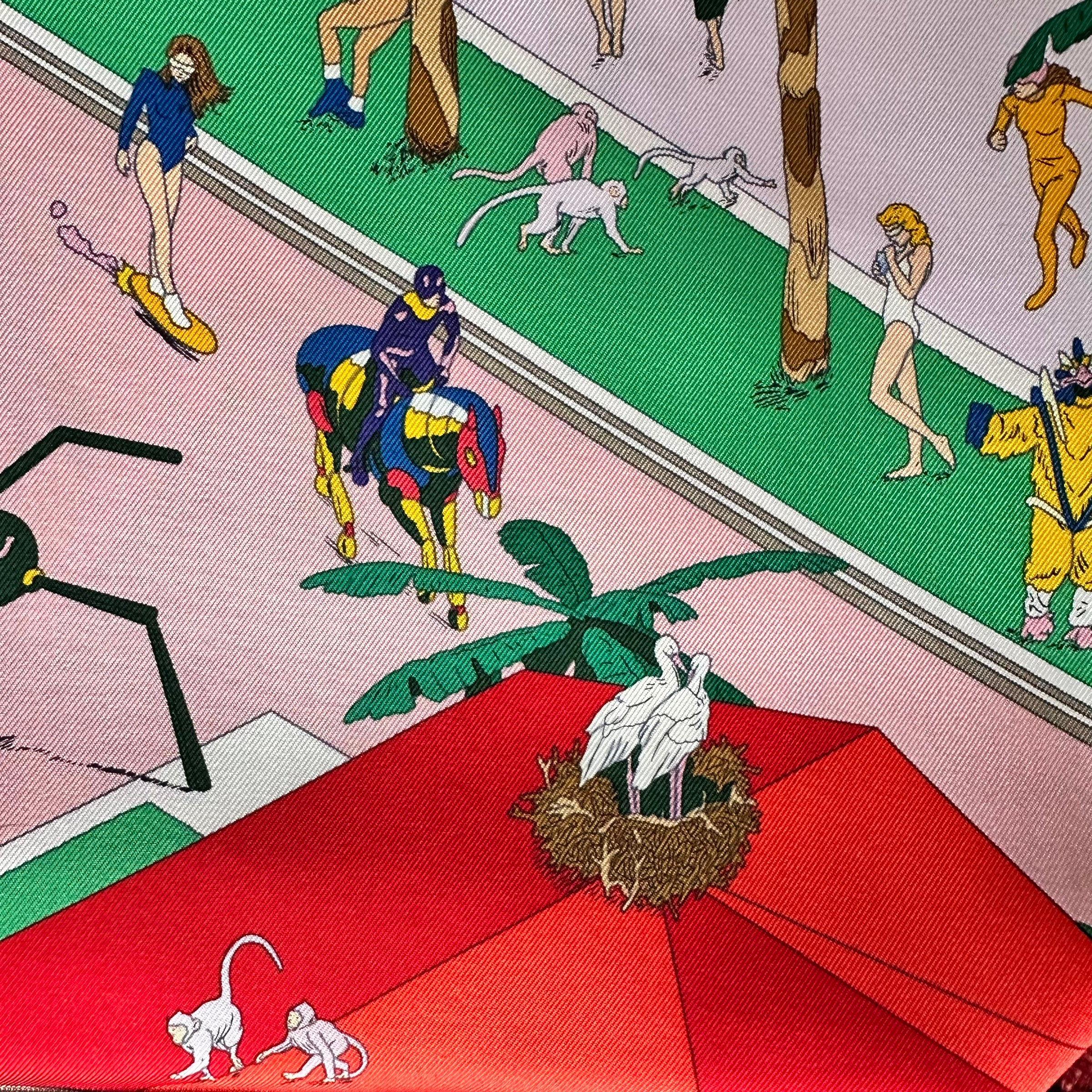 On the beach - FOULARD HERMES 90 cm