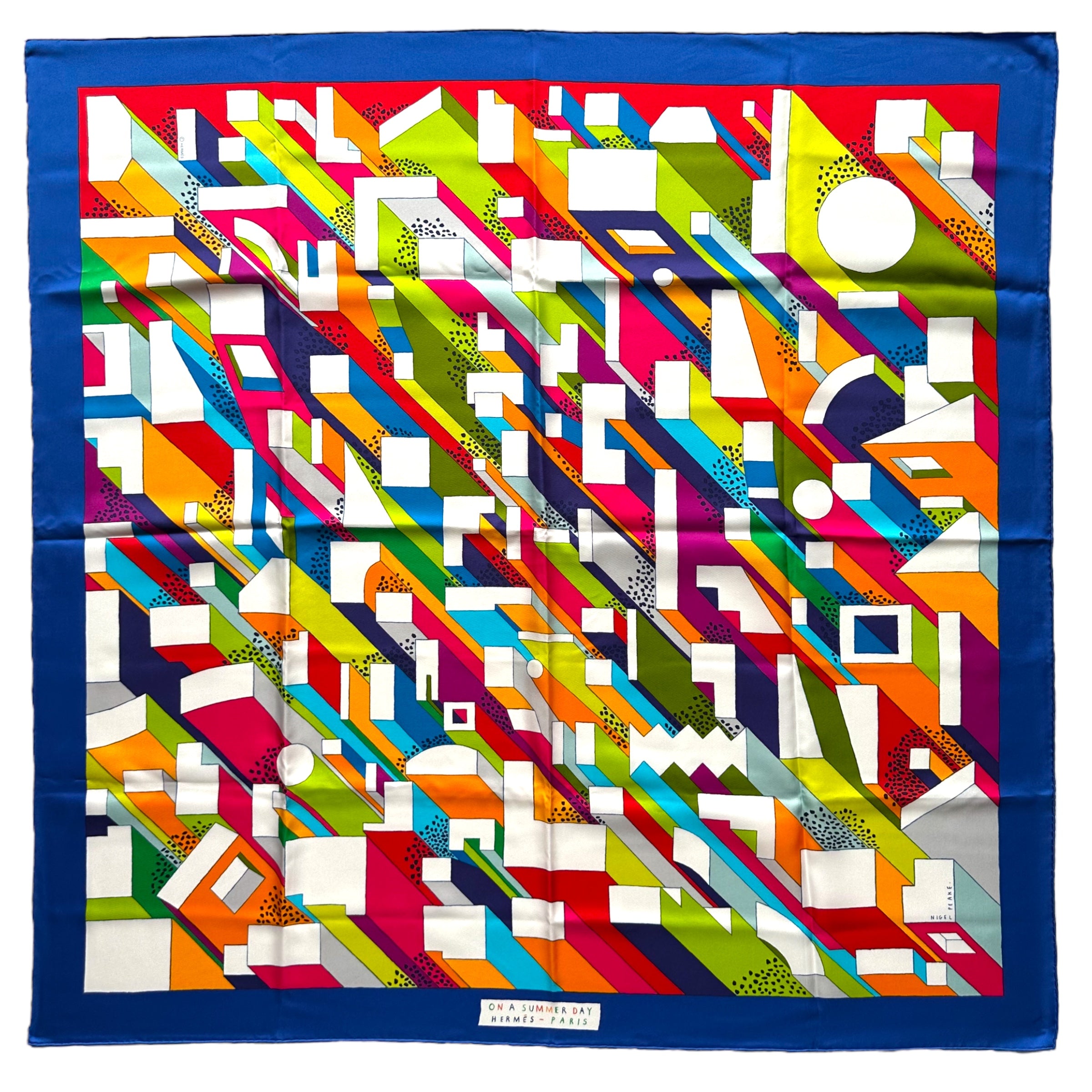 On a summer day - FOULARD HERMES 90 cm
