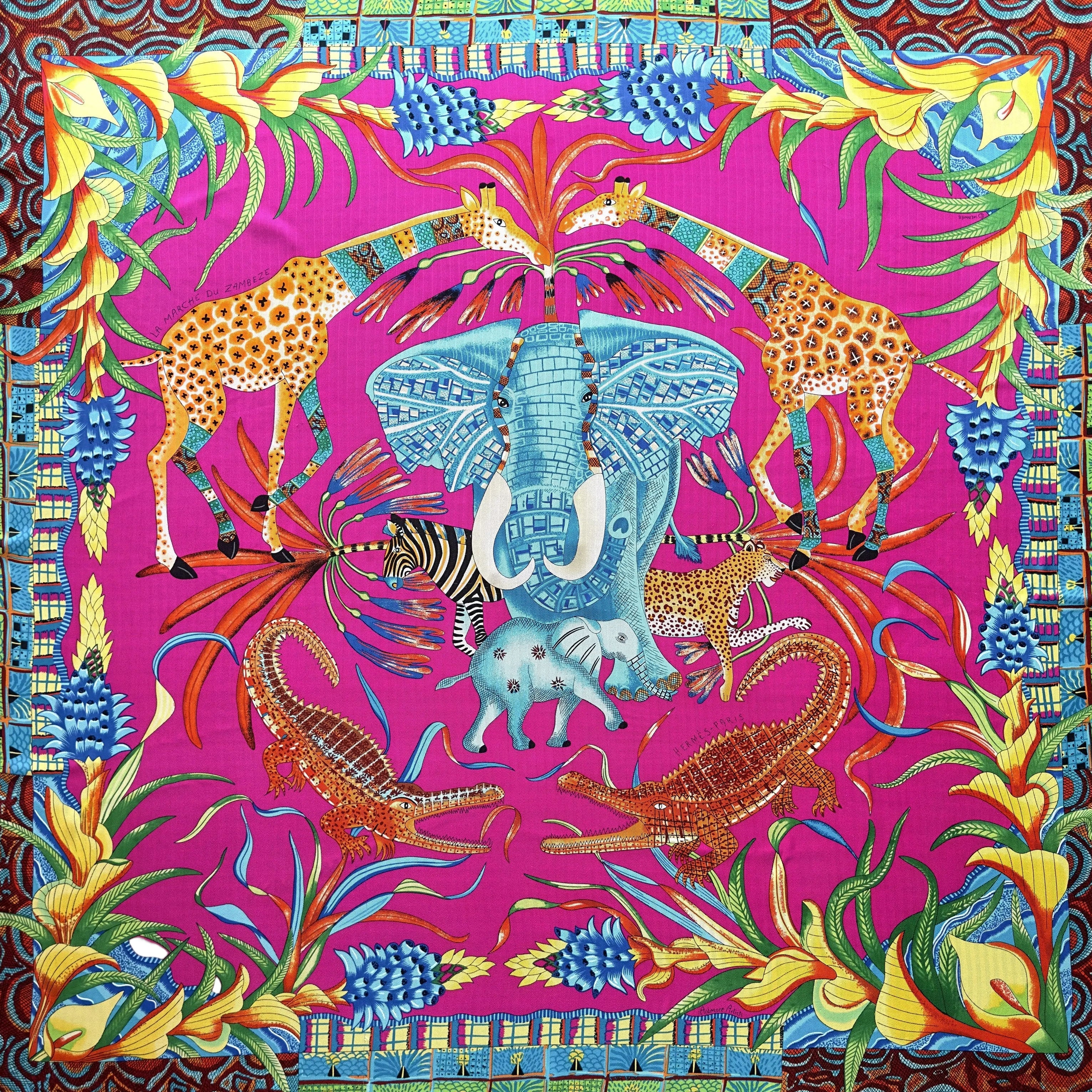 Hermès La Marche du Zambèze 140 — Ardmore Artists (2016)