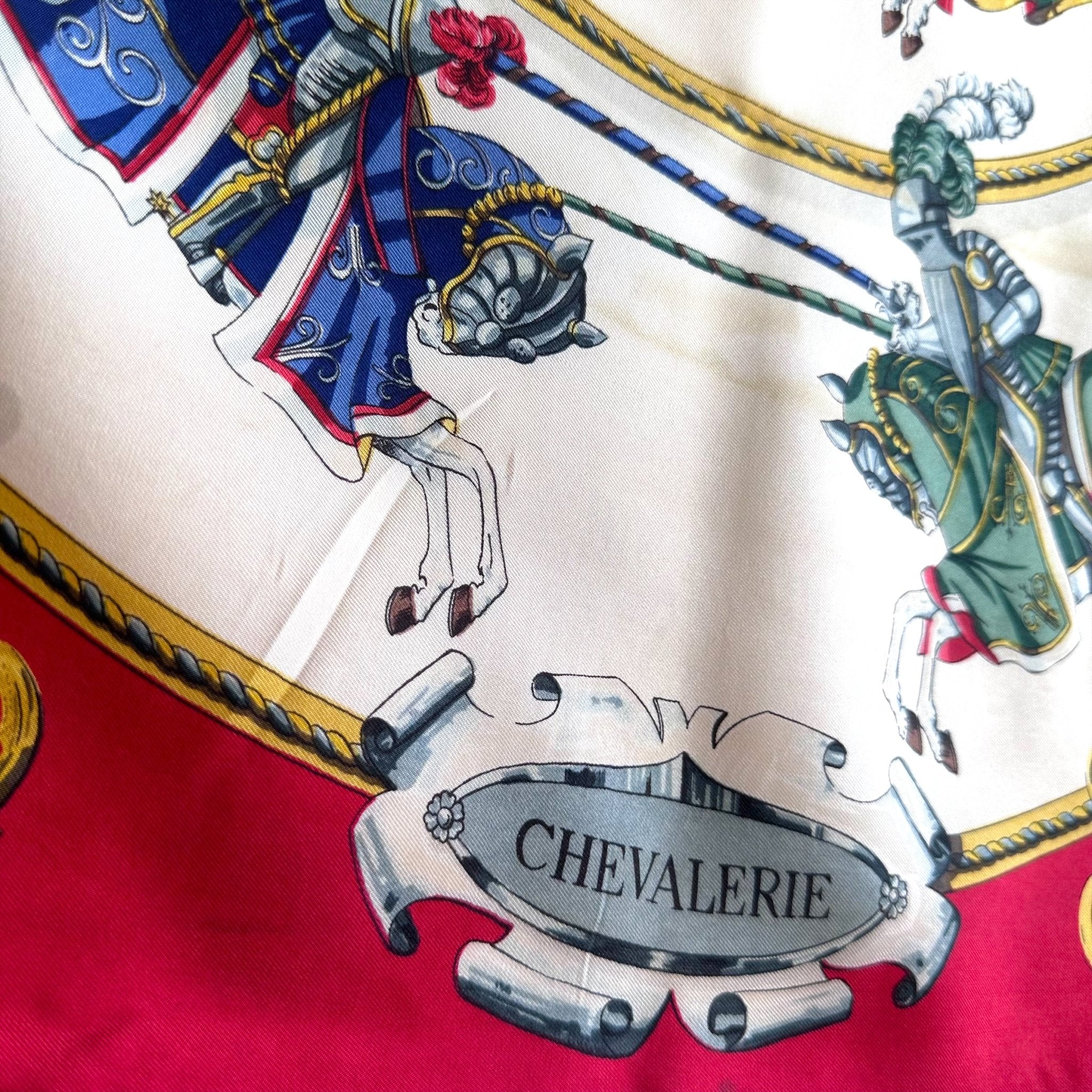 Chevalerie - FOULARD HERMES 90 cm - Carré Society