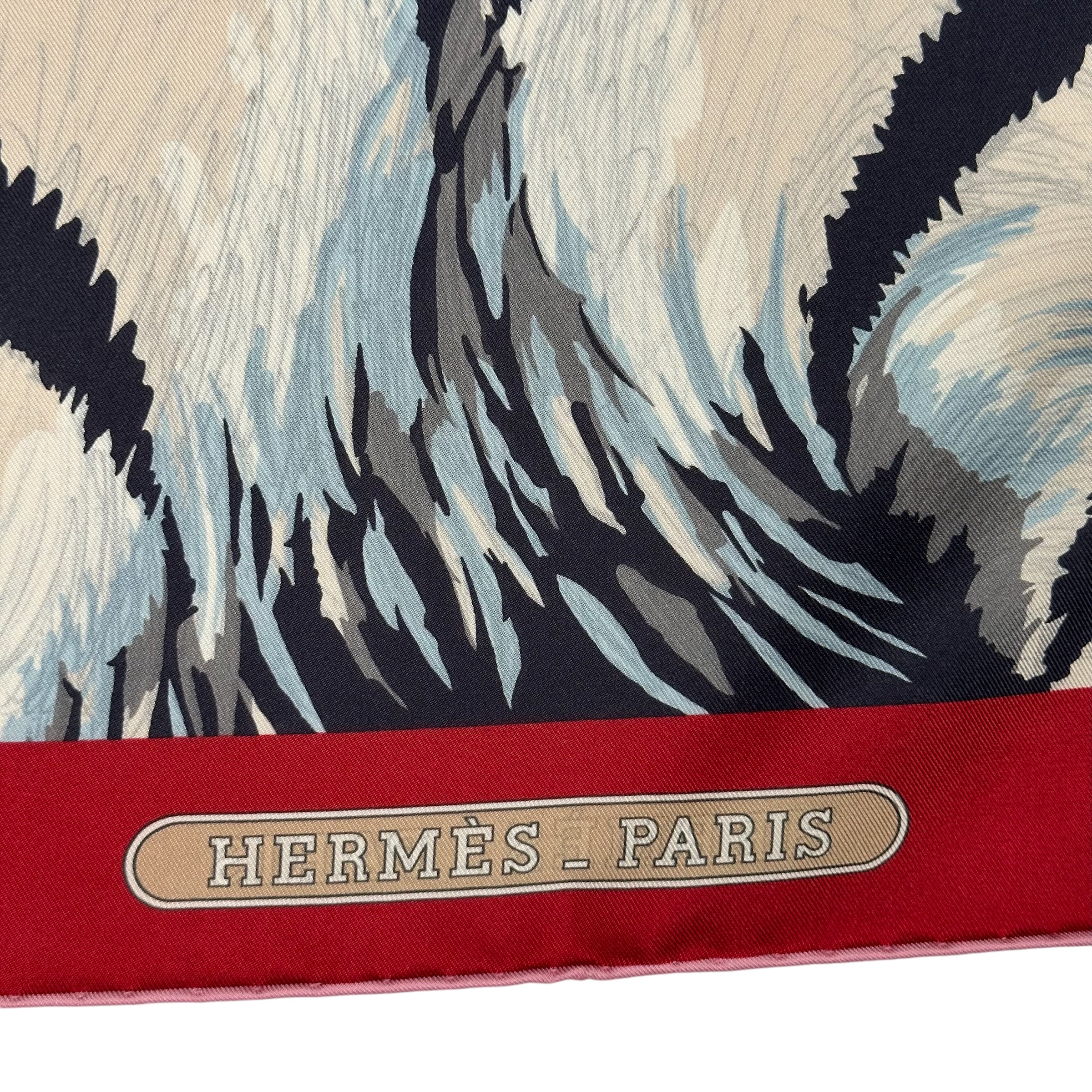 Tigre royal - FOULARD HERMES 90 cm - DOUBLE FACE