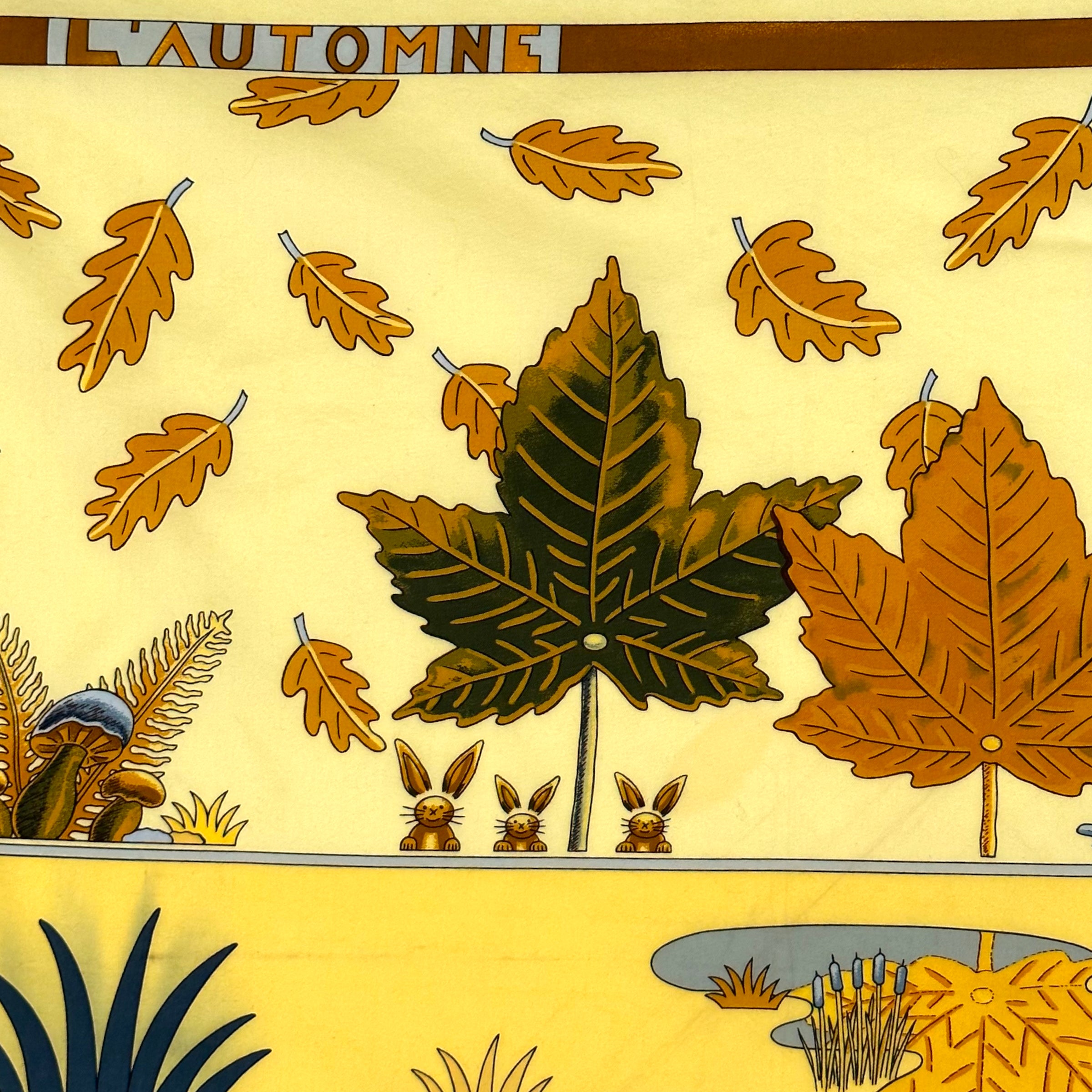 automne-foulard-hermes-dessin-trois-lapins