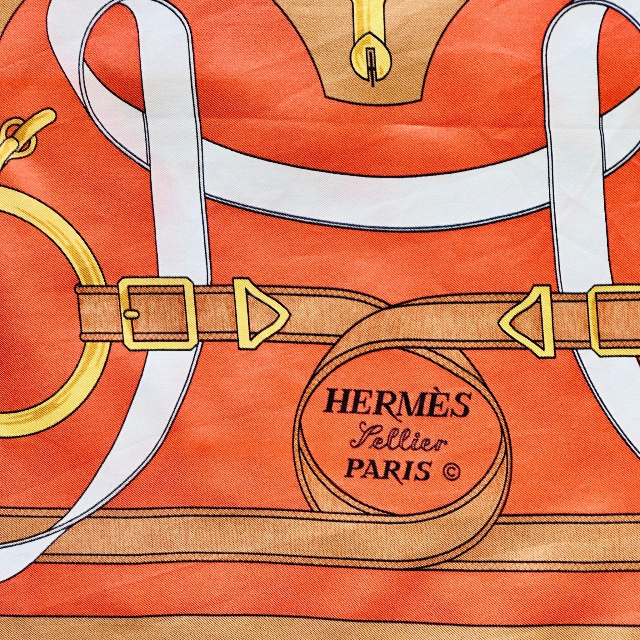 Eperon d'or - FOULARD HERMES 90 cm - Carré Society