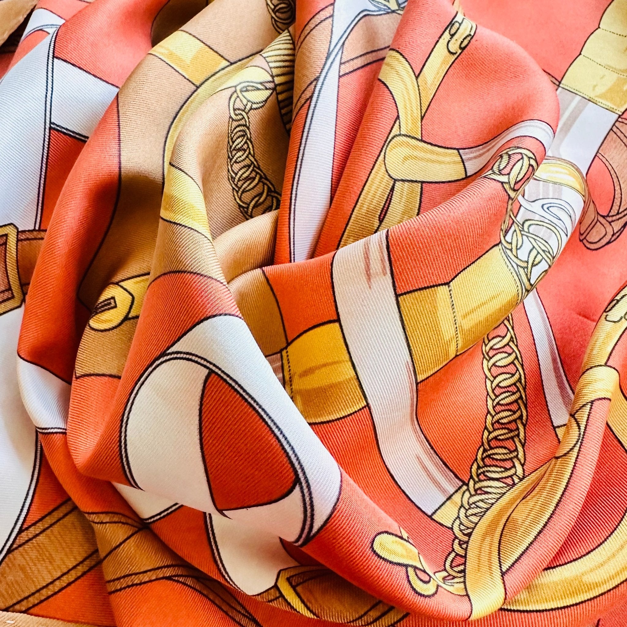 Eperon d'or - FOULARD HERMES 90 cm - Carré Society