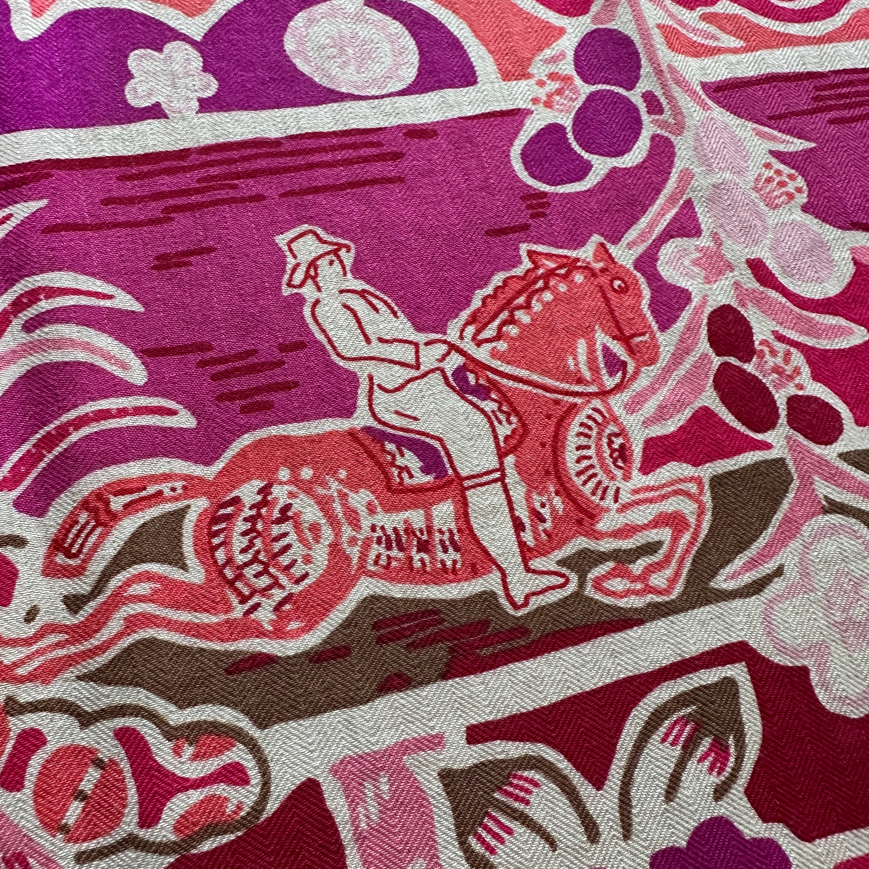 Zoom sur le motif cavalier 