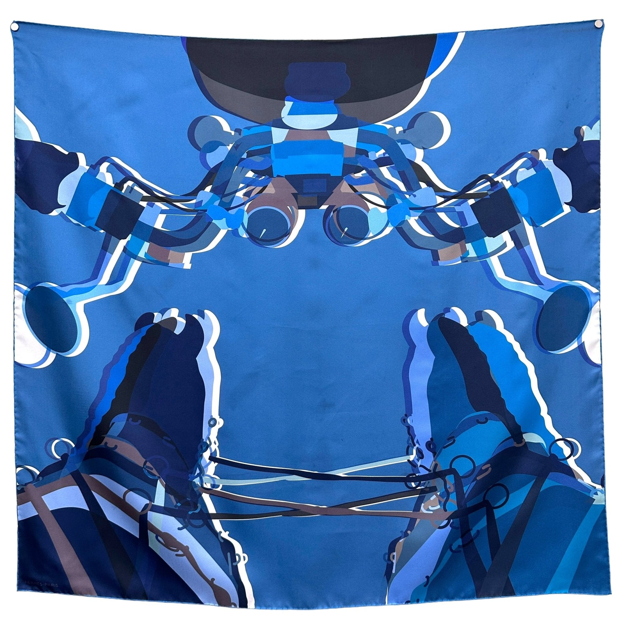 Drive me crazy - FOULARD HERMES DOUBLE FACE 90CM - Carré Society