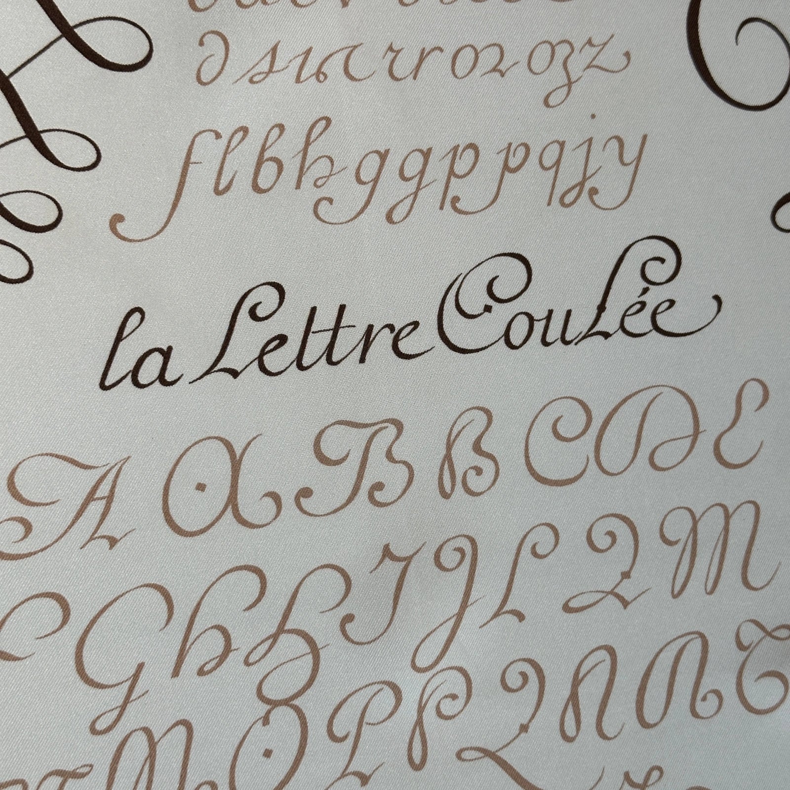 détail de lettres calligraphiées 