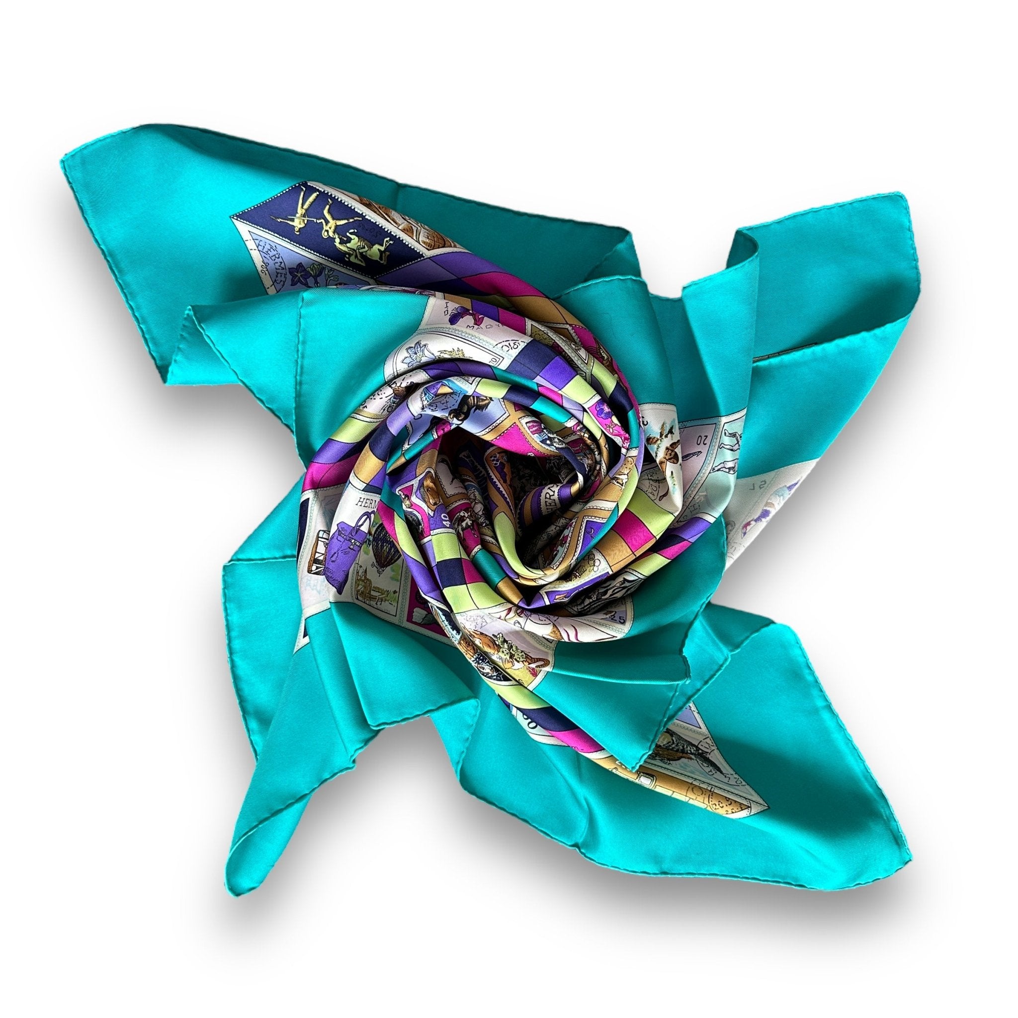 Correspondance - FOULARD HERMES 90 CM - Carré Society