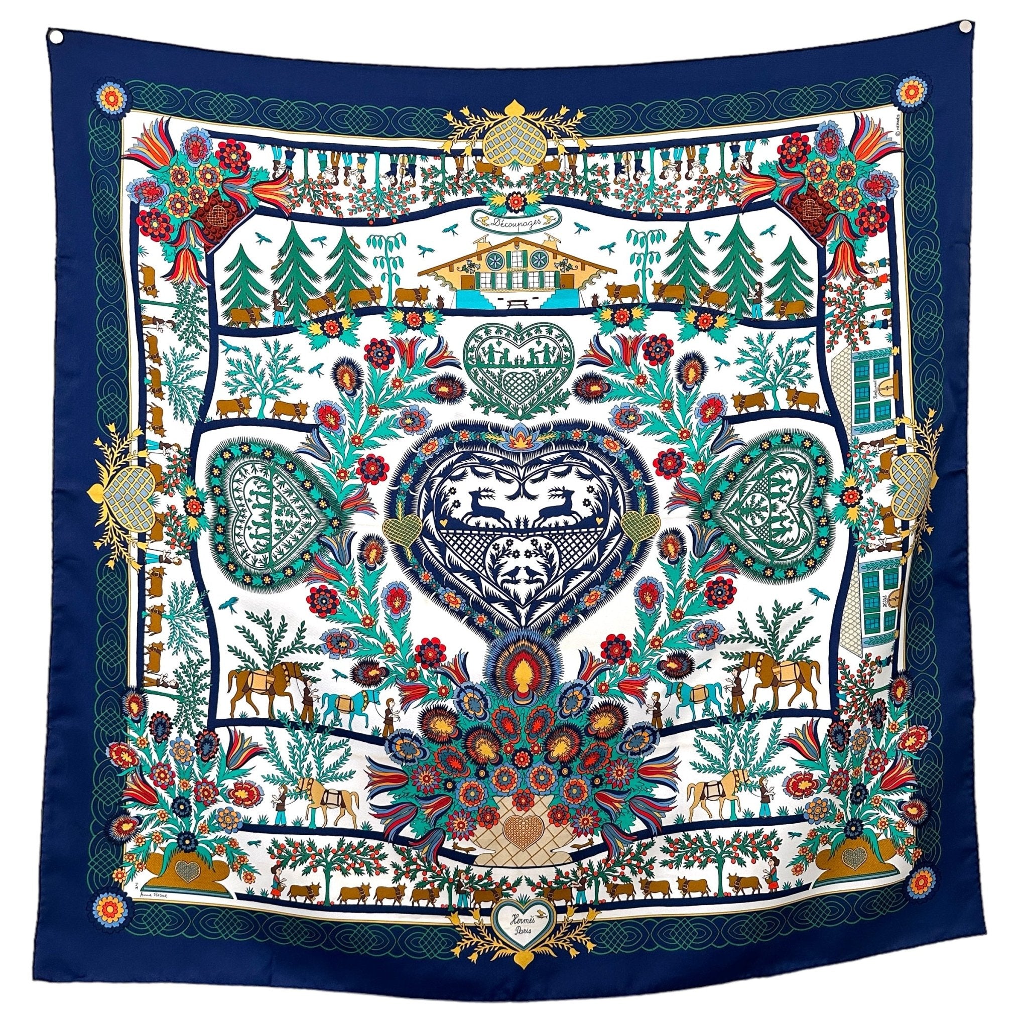 Découpages - FOULARD HERMES 90 CM - Carré Society