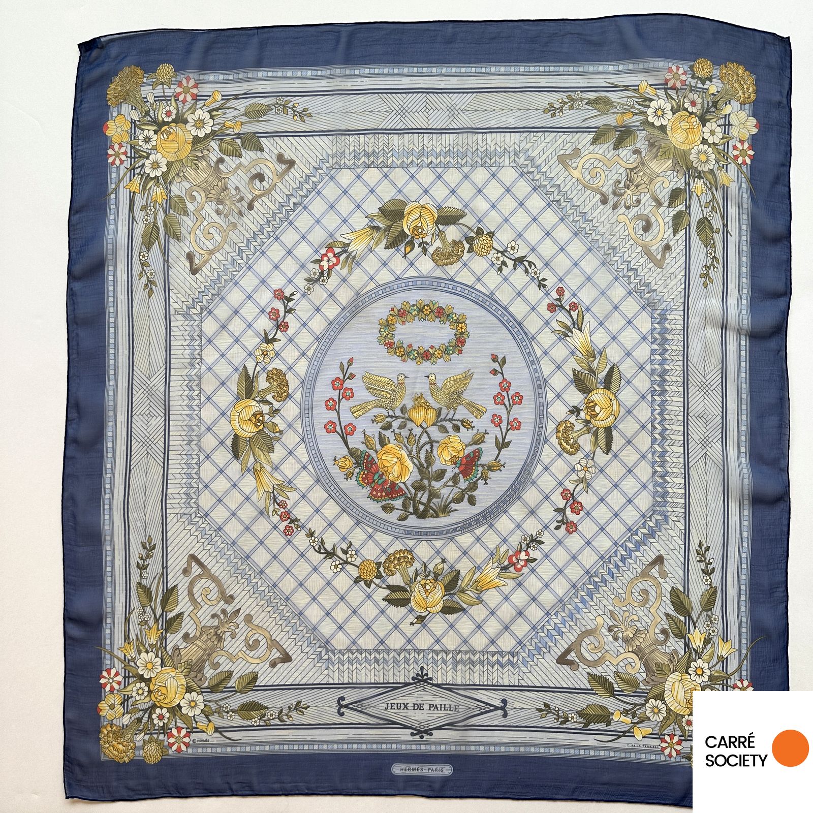 HERMES エルメス スカーフ JEUX DE PAILLE foulard-hermes-jeux-de-paille-