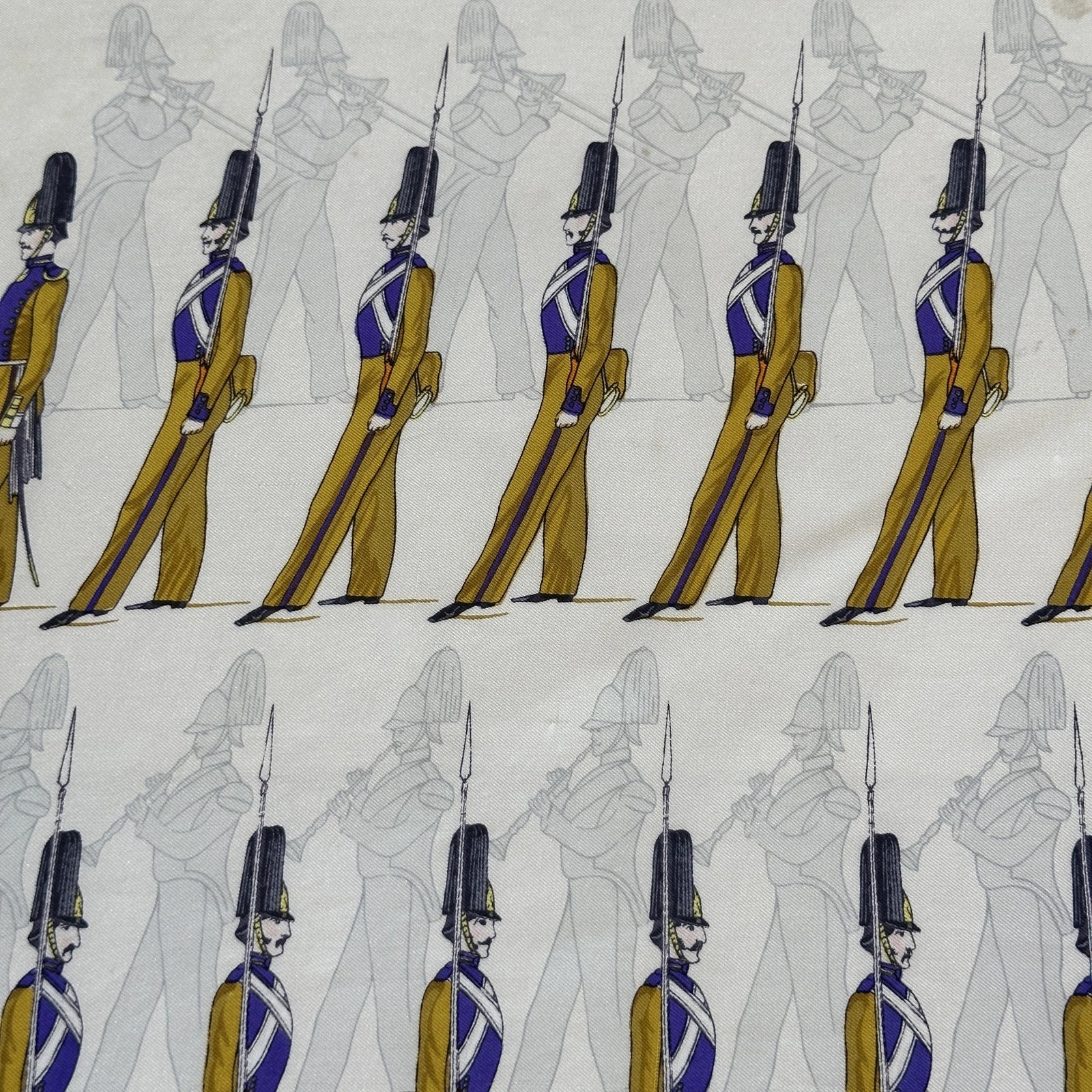 Foulard Hermès 90 cm – La Parade – Françoise Héron (1966)