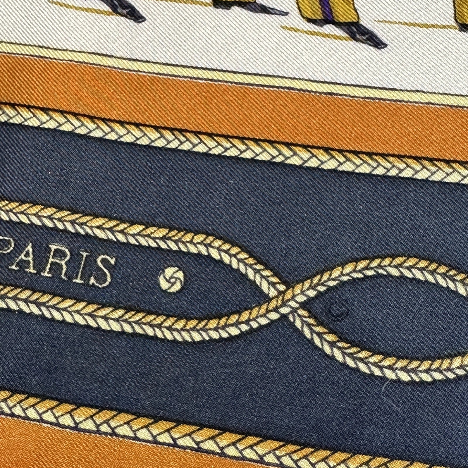 Foulard Hermès 90 cm – La Parade – Françoise Héron (1966)