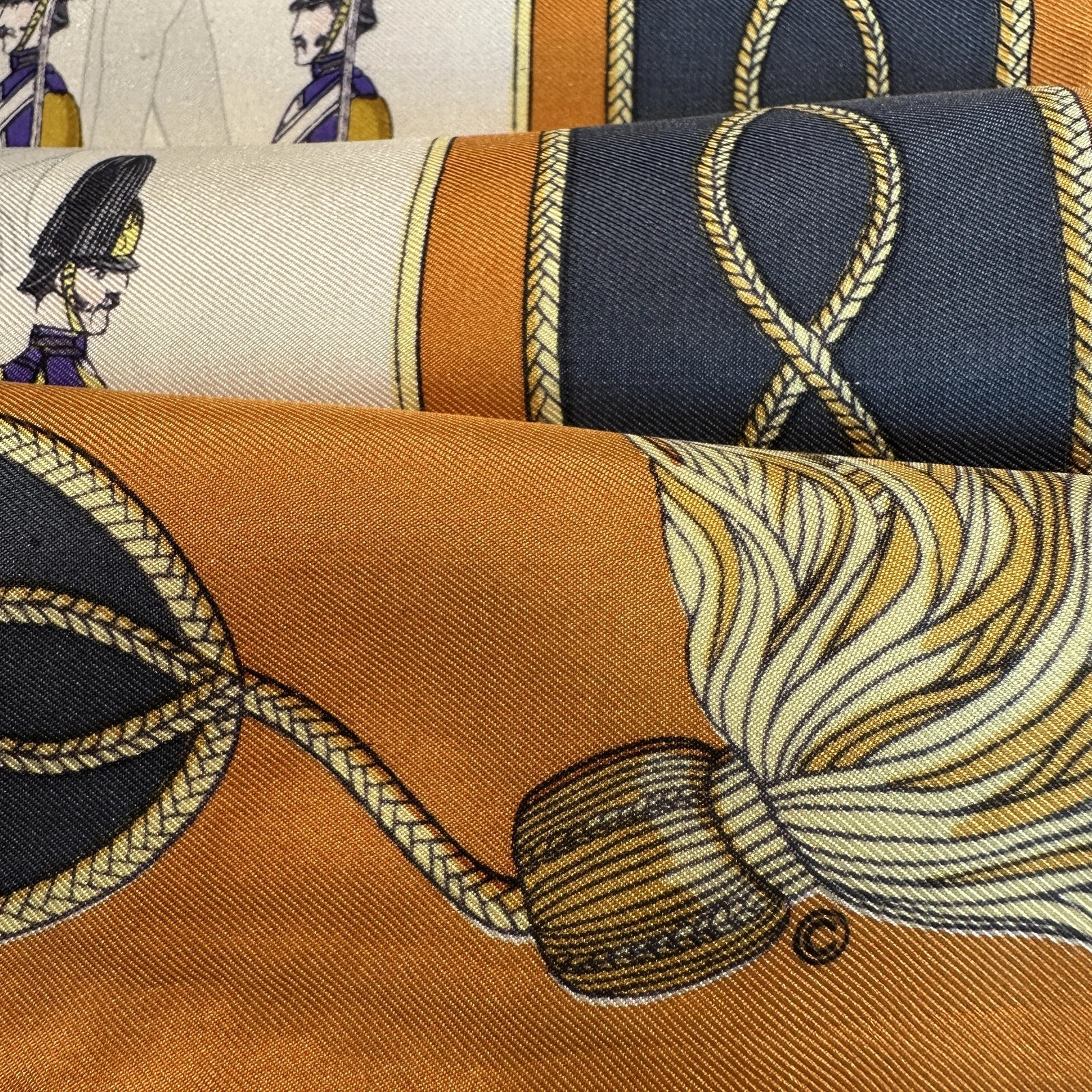Foulard Hermès 90 cm – La Parade – Françoise Héron (1966)