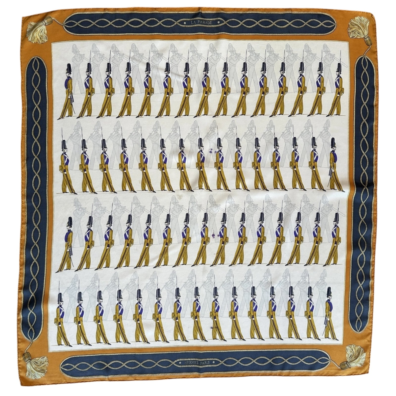 Foulard Hermès 90 cm – La Parade – Françoise Héron (1966)