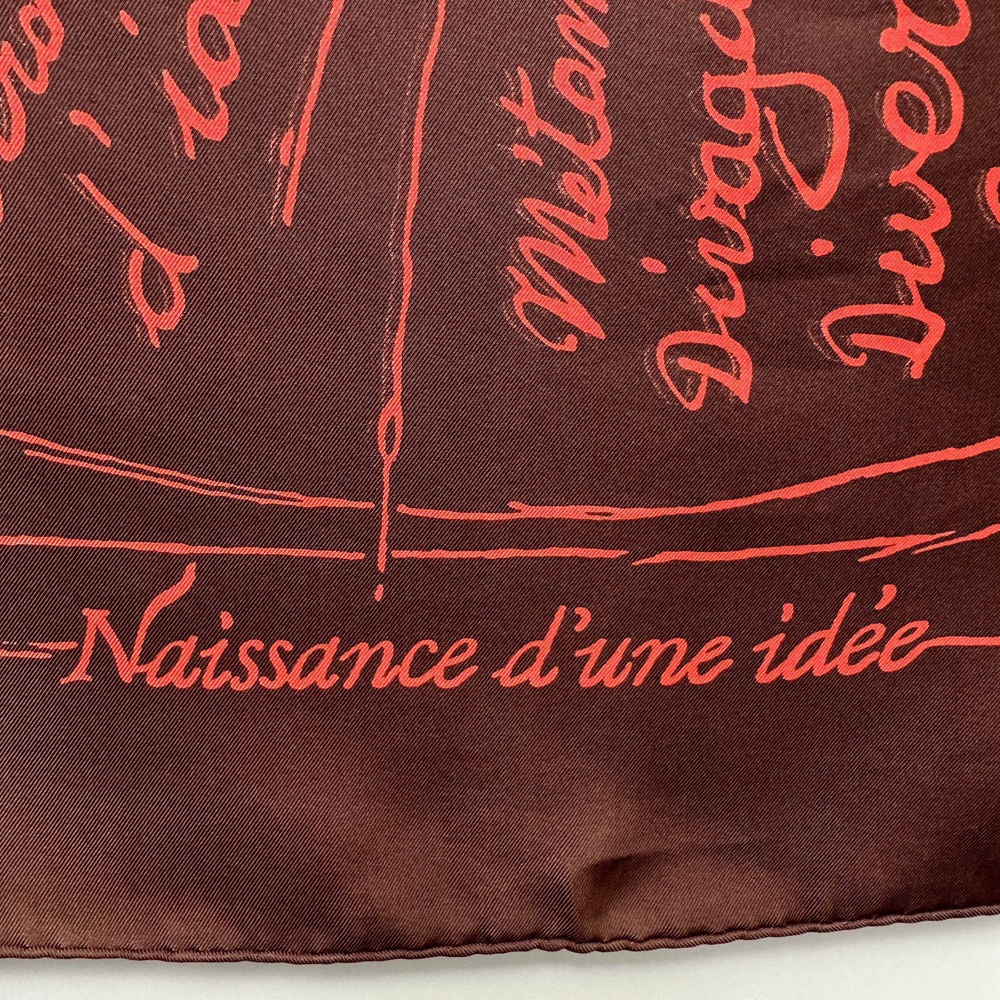 foulard carre hermes Naissance d'une idee