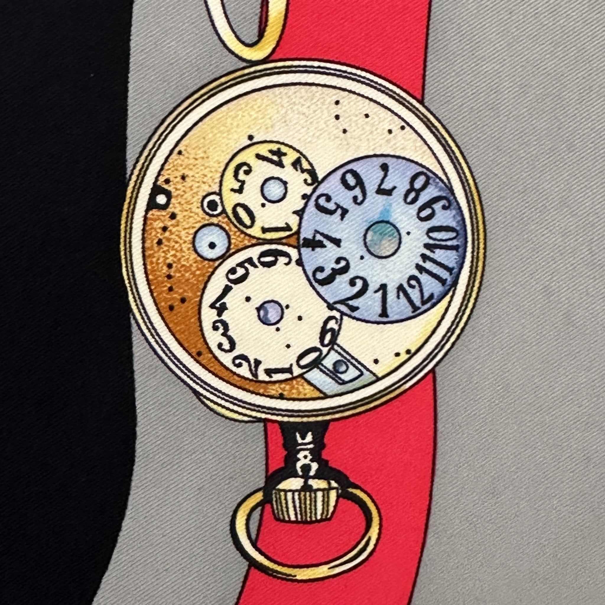 foulard-hermes-rondes-des-heures-detail-horloge