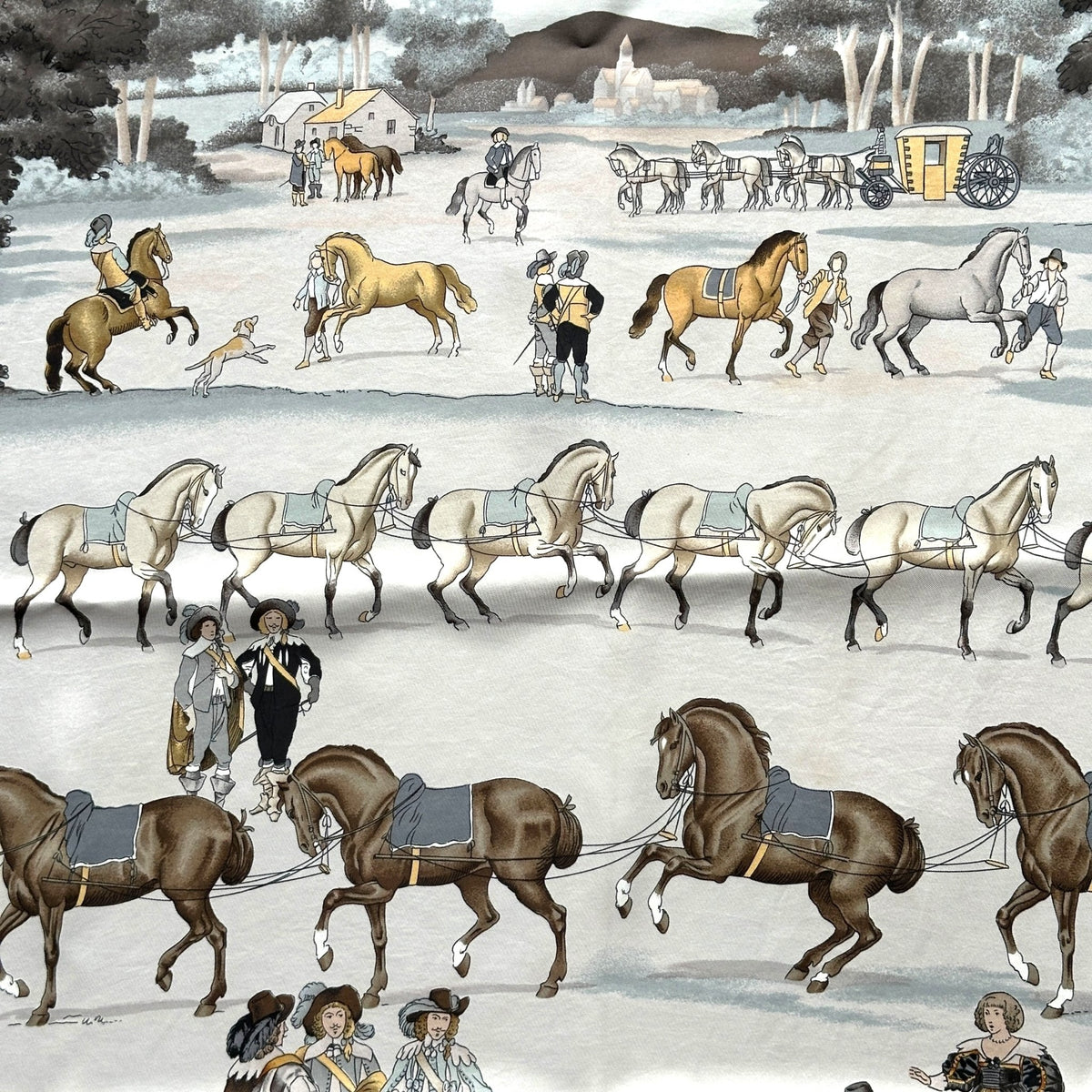 CARRE, FOULARD SCARF rodin paris cheval chevaux soie EUR 16,90 - FR CARRE, FOULARD SCARF rodin paris cheval chevaux soie EUR 16,90 - FR