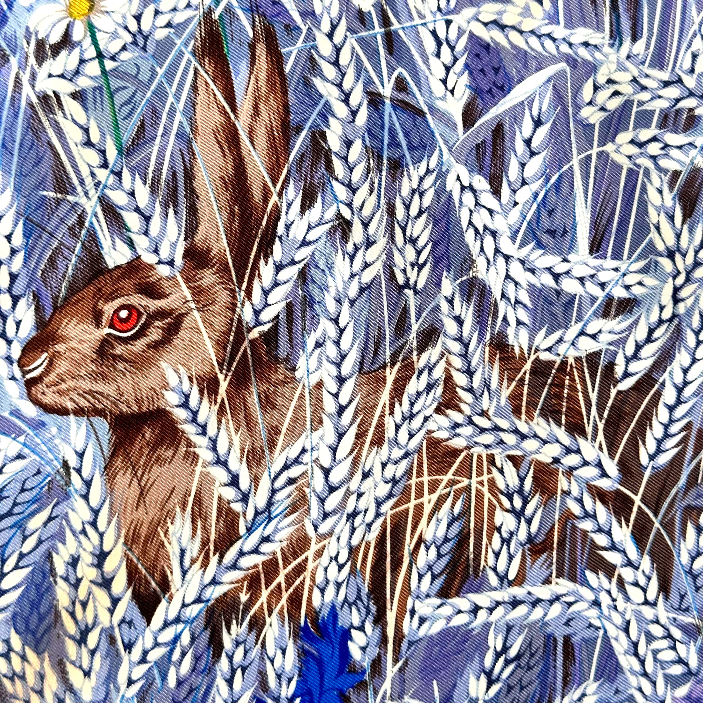 detail d'un deuxieme lapin qui se cache dans les blés